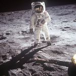 Armstrong's iconic photograph of Buzz Aldrin on the moon